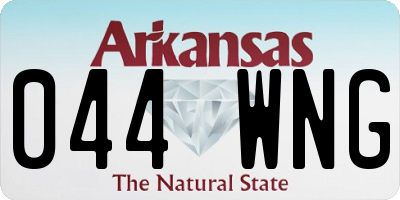 AR license plate 044WNG