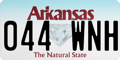 AR license plate 044WNH