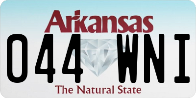 AR license plate 044WNI