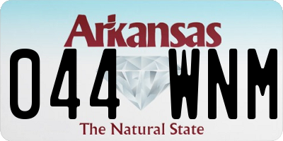 AR license plate 044WNM