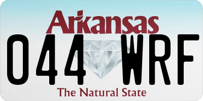 AR license plate 044WRF