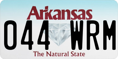 AR license plate 044WRM