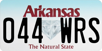 AR license plate 044WRS