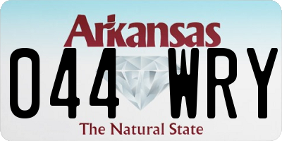 AR license plate 044WRY