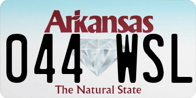 AR license plate 044WSL
