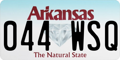 AR license plate 044WSQ