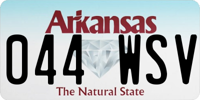 AR license plate 044WSV