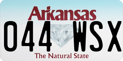 AR license plate 044WSX