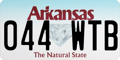 AR license plate 044WTB