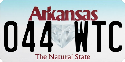 AR license plate 044WTC