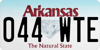 AR license plate 044WTE