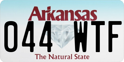 AR license plate 044WTF