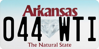 AR license plate 044WTI