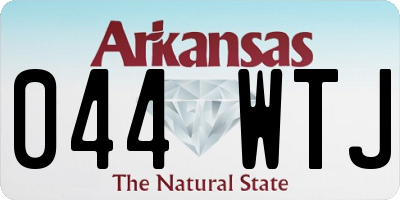 AR license plate 044WTJ