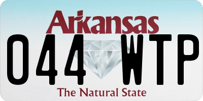 AR license plate 044WTP