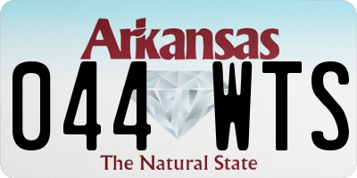 AR license plate 044WTS