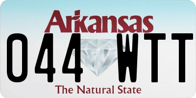 AR license plate 044WTT