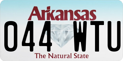 AR license plate 044WTU