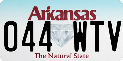 AR license plate 044WTV