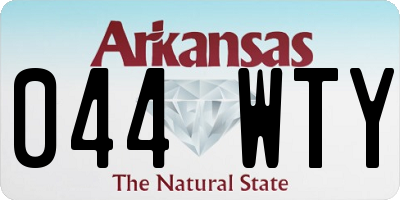 AR license plate 044WTY