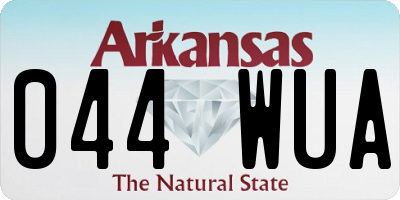 AR license plate 044WUA