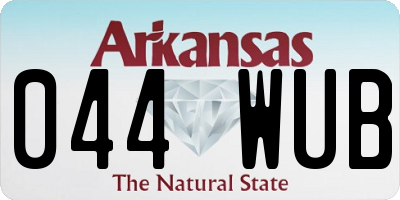 AR license plate 044WUB