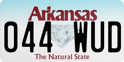 AR license plate 044WUD