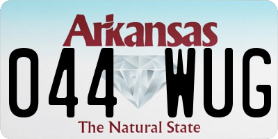 AR license plate 044WUG