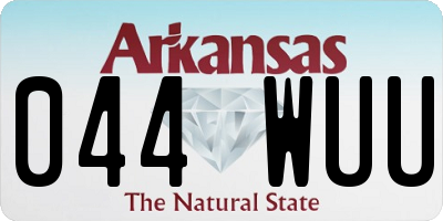 AR license plate 044WUU