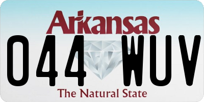AR license plate 044WUV