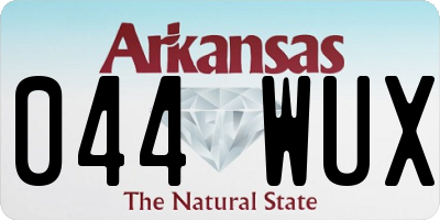 AR license plate 044WUX