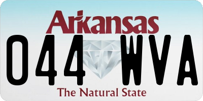 AR license plate 044WVA
