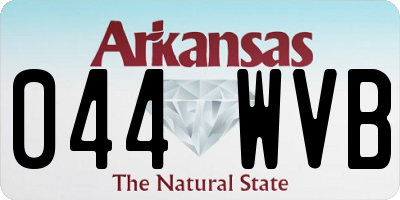 AR license plate 044WVB