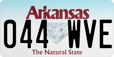 AR license plate 044WVE