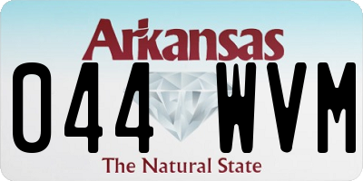 AR license plate 044WVM