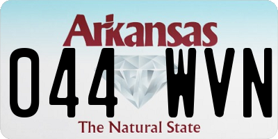 AR license plate 044WVN