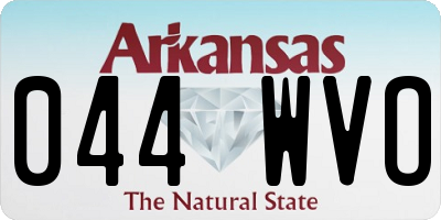 AR license plate 044WVO