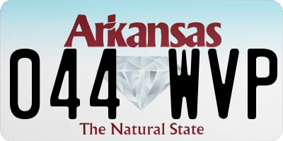 AR license plate 044WVP