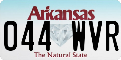 AR license plate 044WVR