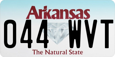 AR license plate 044WVT