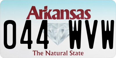 AR license plate 044WVW