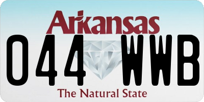 AR license plate 044WWB