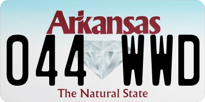 AR license plate 044WWD