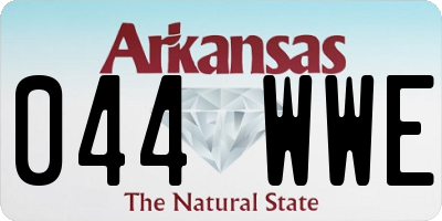 AR license plate 044WWE