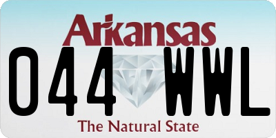 AR license plate 044WWL