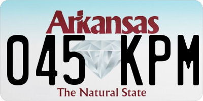 AR license plate 045KPM