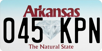 AR license plate 045KPN