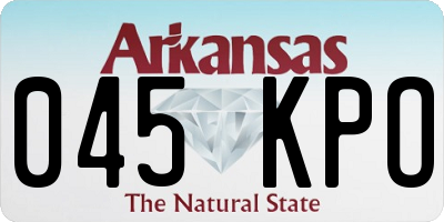 AR license plate 045KPO