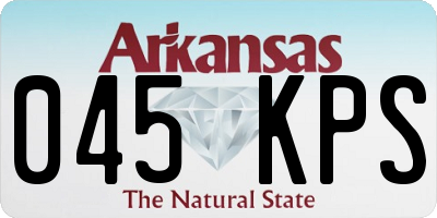 AR license plate 045KPS