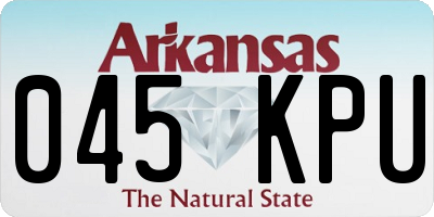 AR license plate 045KPU